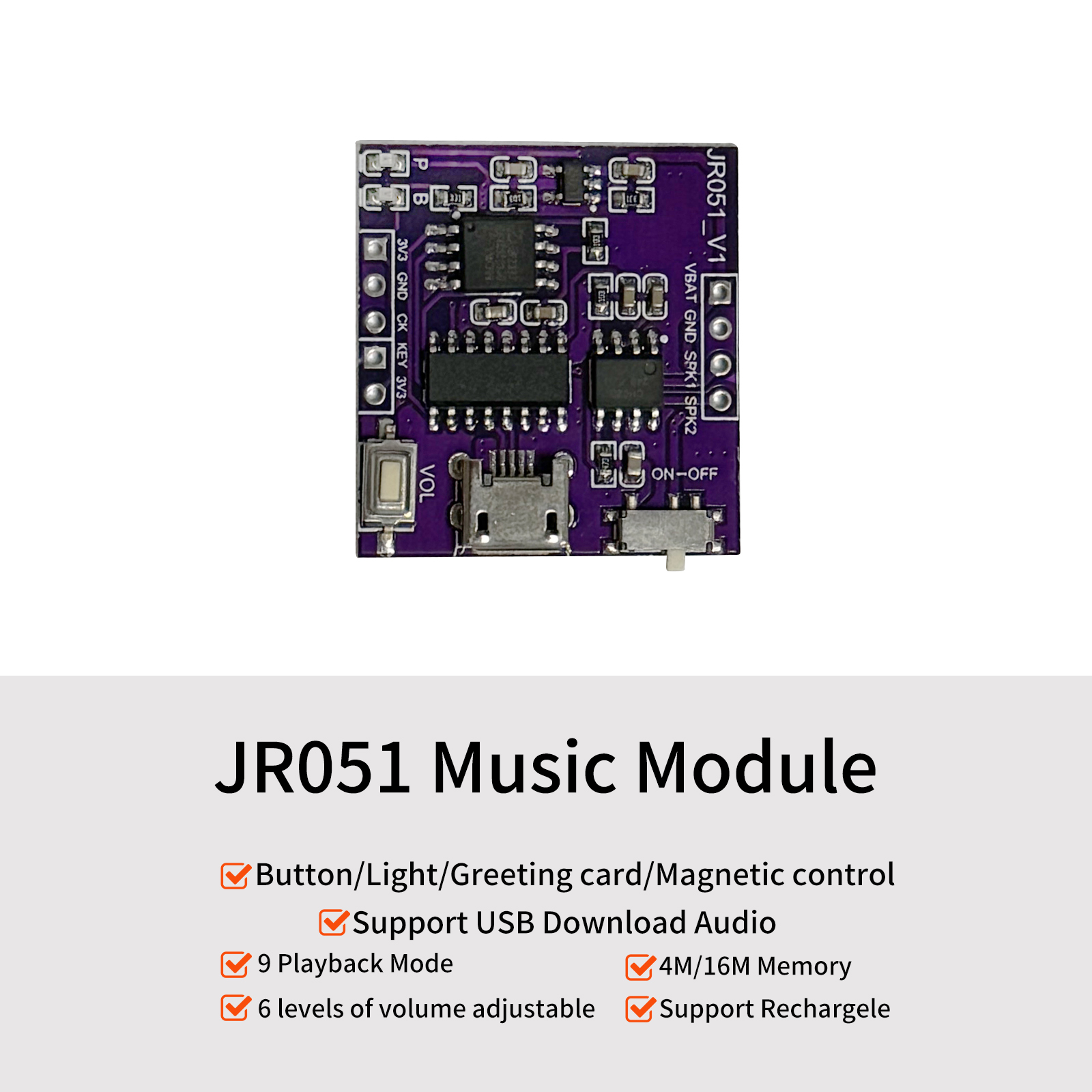Audio Music To Download - وحدة صوت موسيقية مع تنزيل USB