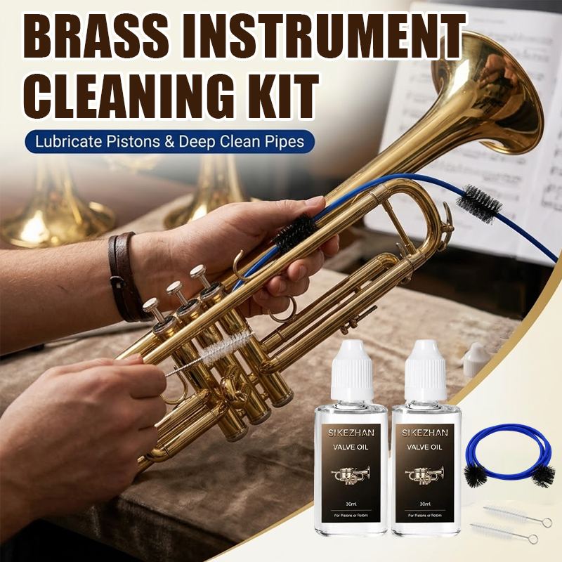 Trumpet Valve Oil - طقم تنظيف آلات نحاسية احترافي يشمل