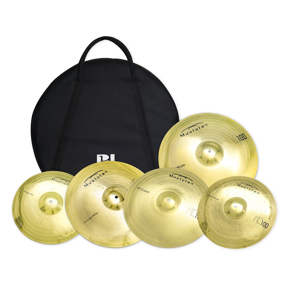 Cymbal Hi Hat - مجموعة صنوج برونزية PD Mc100 مقاس