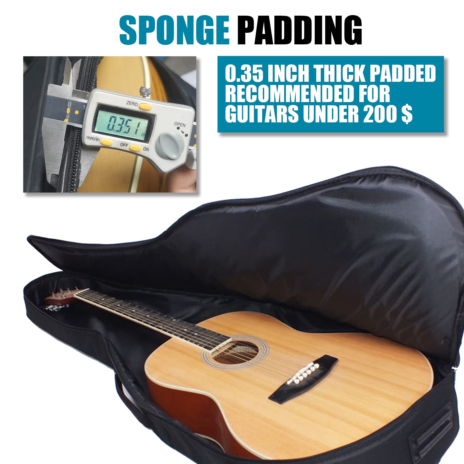 حزام كتف مزدوج قابل للتعديل من - مراجعة Case Guitar Gig Bag وسعره