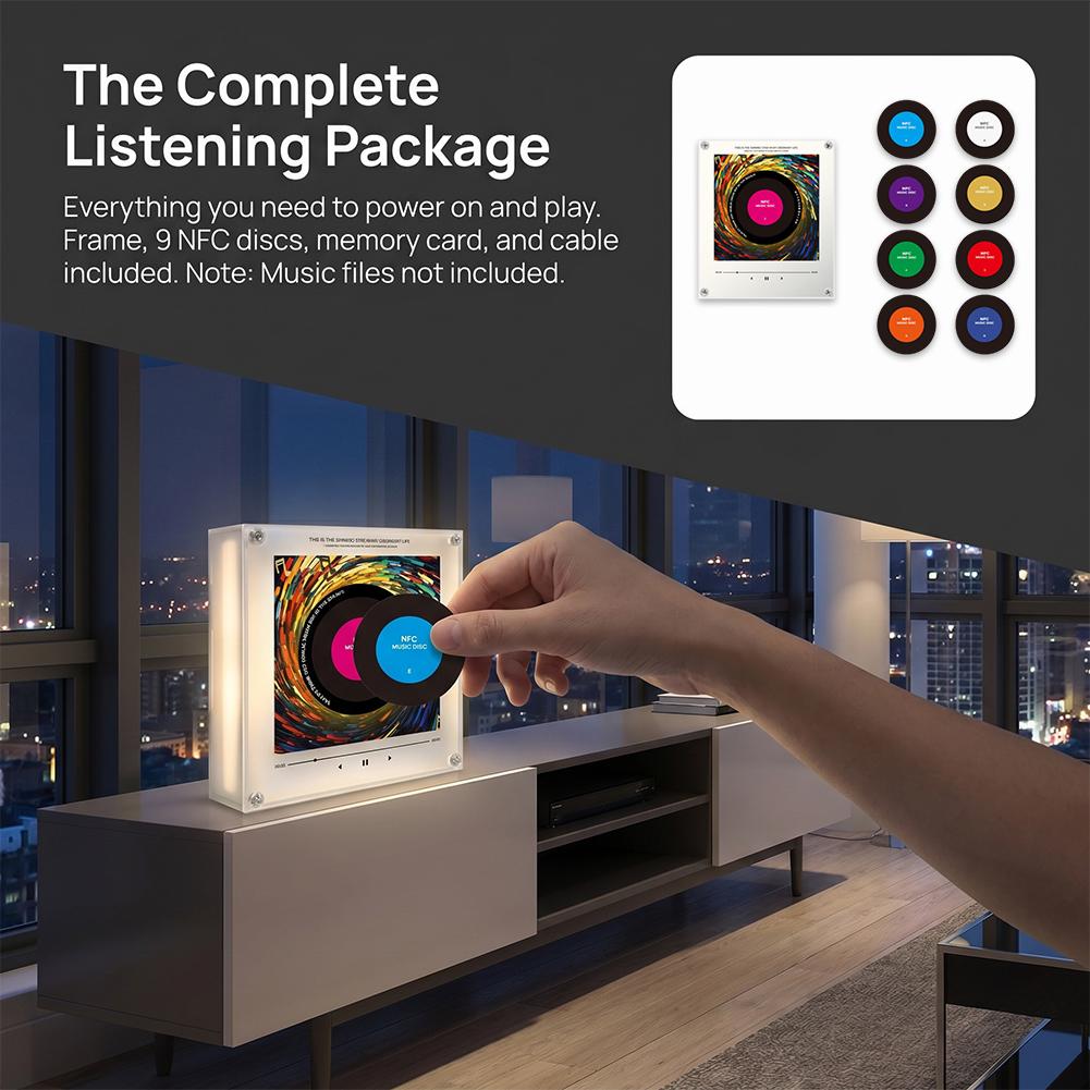 ملصق ثلاجة مغناطيسي بتقنية NFC - مراجعة Audio Music Songs وسعره