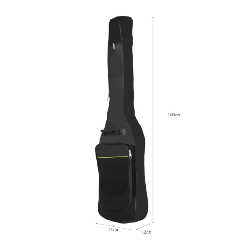 حقيبة جيتار كهربائي سوداء مقاو - مراجعة Case Guitar Gig Bag وسعره