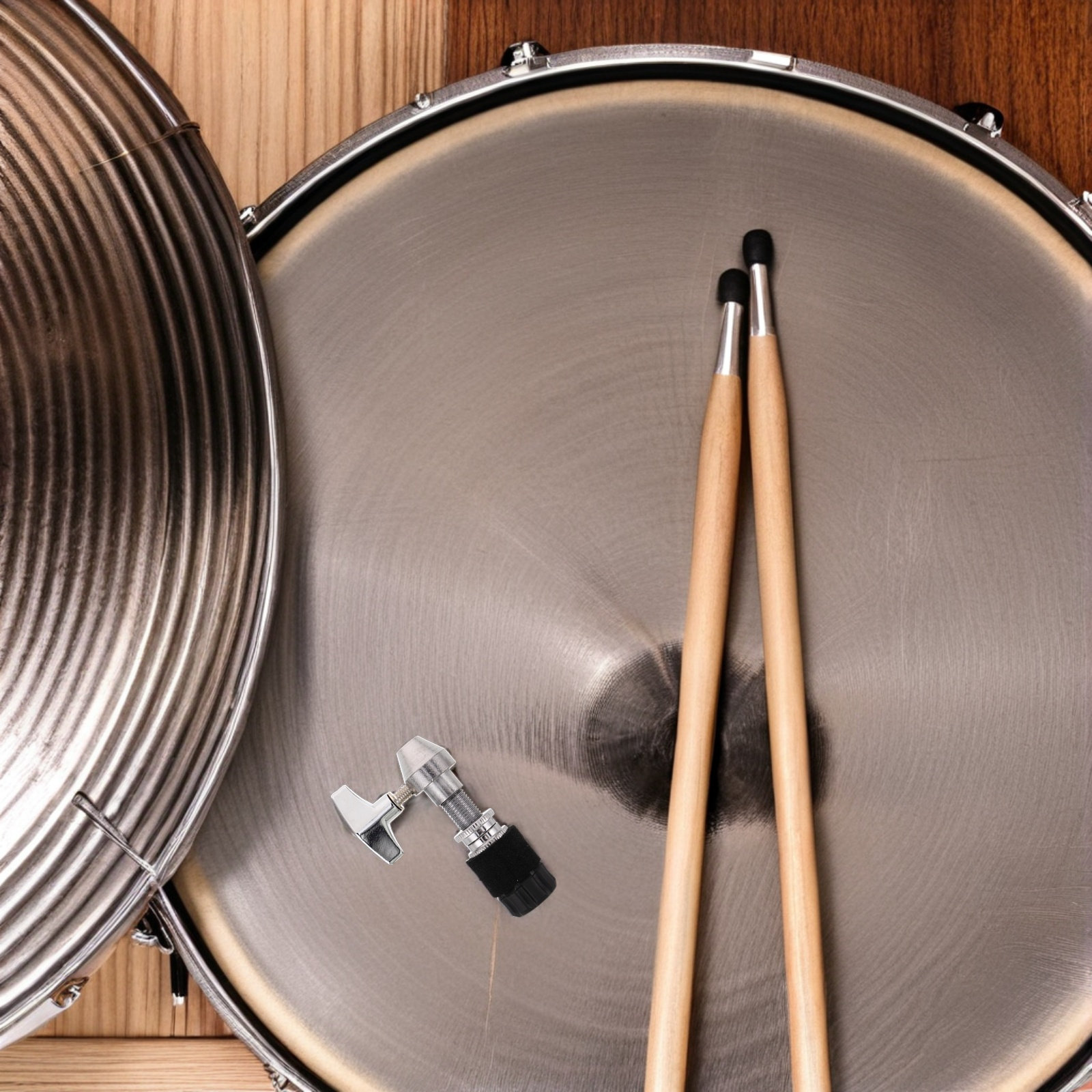 قابض هاي-هات معدني لمجموعة الط - مراجعة Cymbal Hi Hat وسعره