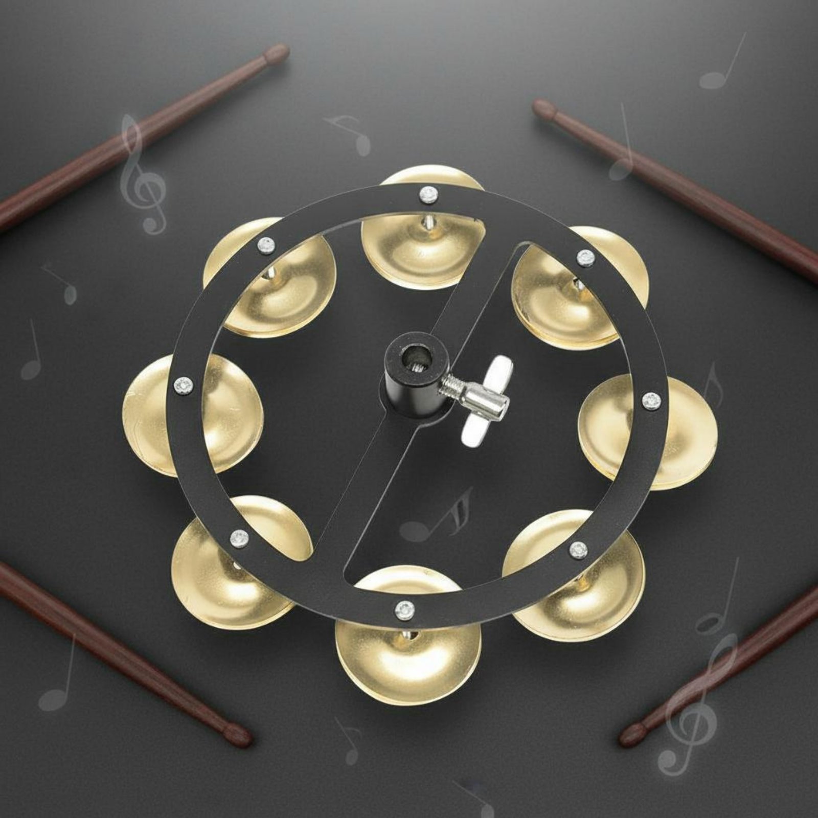 طبل جينجل هوب مزدوج الصفوف قاب - مراجعة Cymbal Hi Hat وسعره