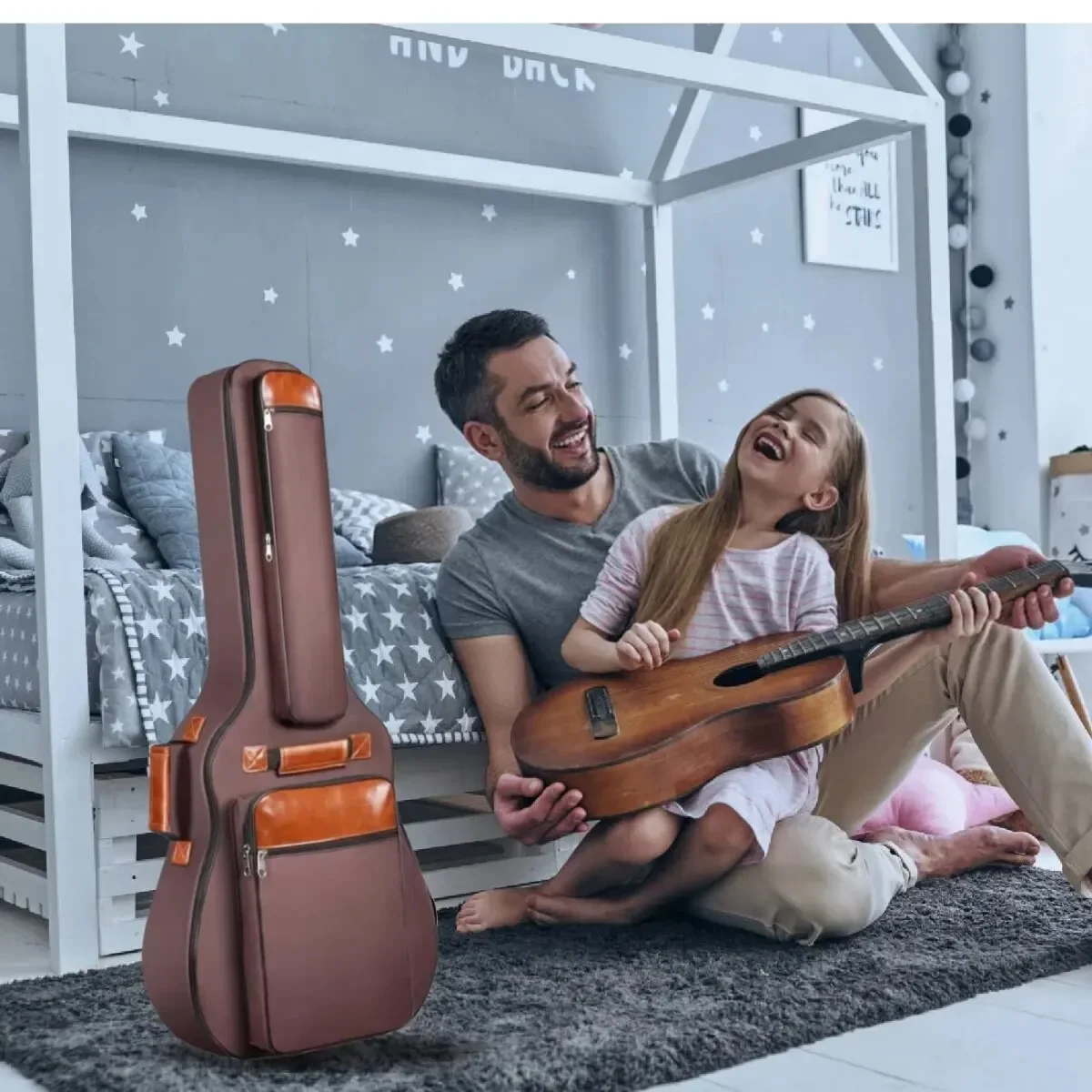 حقيبة جيتار صوتي مقاس 41 بوصة، - مراجعة Case Guitar Gig Bag وسعره