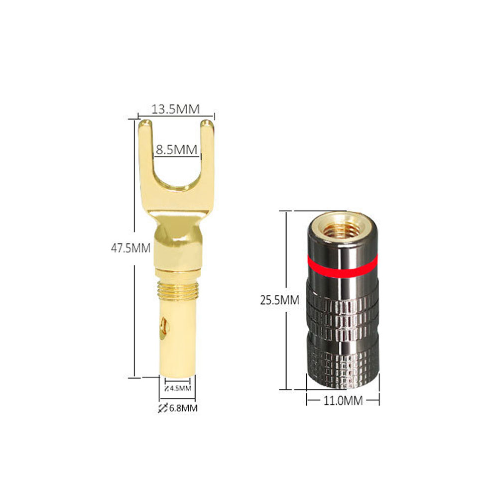24k مطلية بالذهب الموز المقابس - مراجعة Audio Music Hifi وسعره